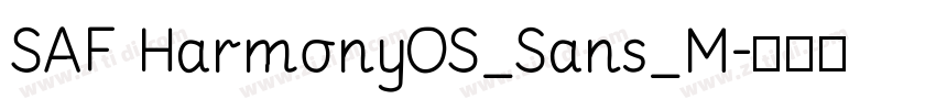 SAF HarmonyOS_Sans_M字体转换